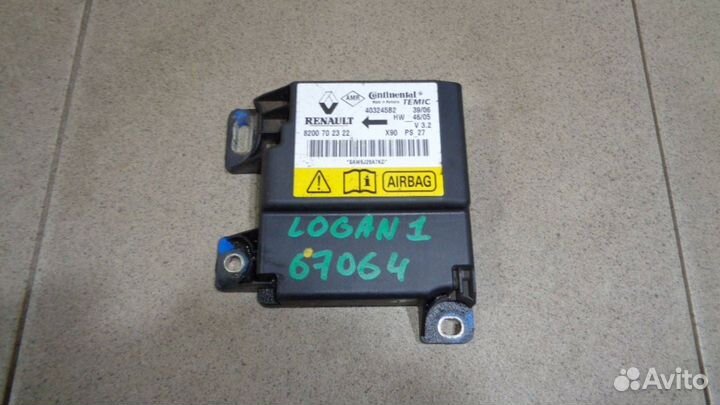 Блок управления AIR BAG Renault Logan 1