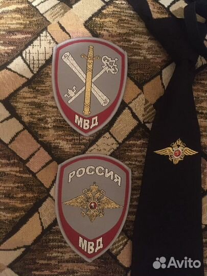 Фуражка полиция 58р, галстуки, шевроны на рубашку