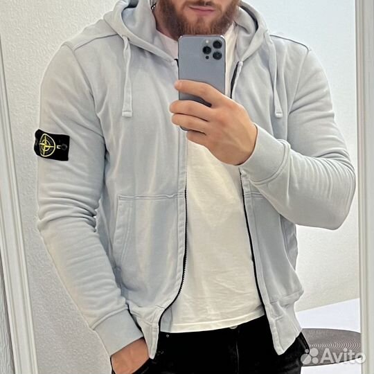 Зип худи stone island