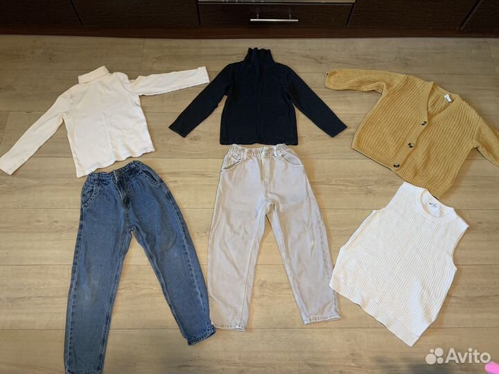 Пакет фирменных вещей для девочки 110-116