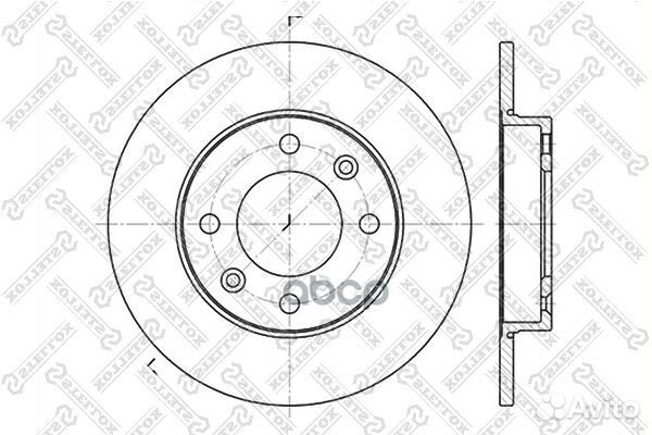 Диск тормозной задний Citroen Xsara, Peugeot 30