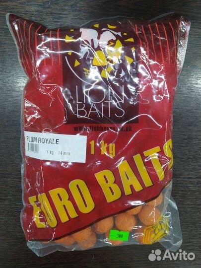 Бойлы тонущие lion baits серии euro baits 1 кг