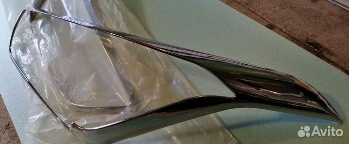 Накладки хром на фары Хундай Крета 2018