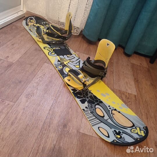 Сноуборд black fire 150 + крепы