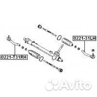 Наконечник рулевой правый (nissan X-trail T31 2007) febest