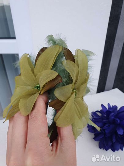 Цветки для волос/крабик/резинка
