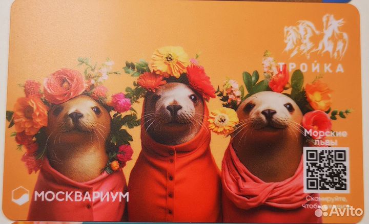 Коллекционная карта Тройка Москвариум