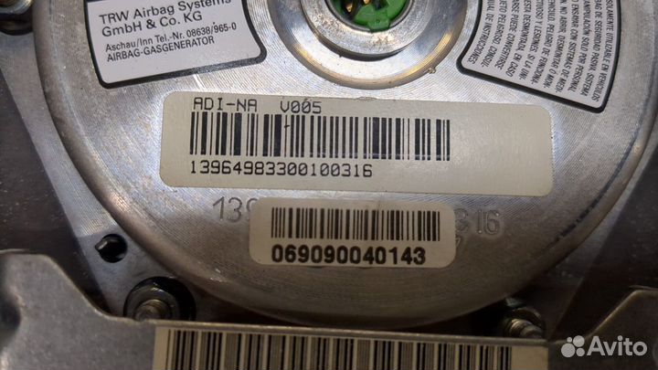 Подушка безопасности водителя Volvo S80, 1999