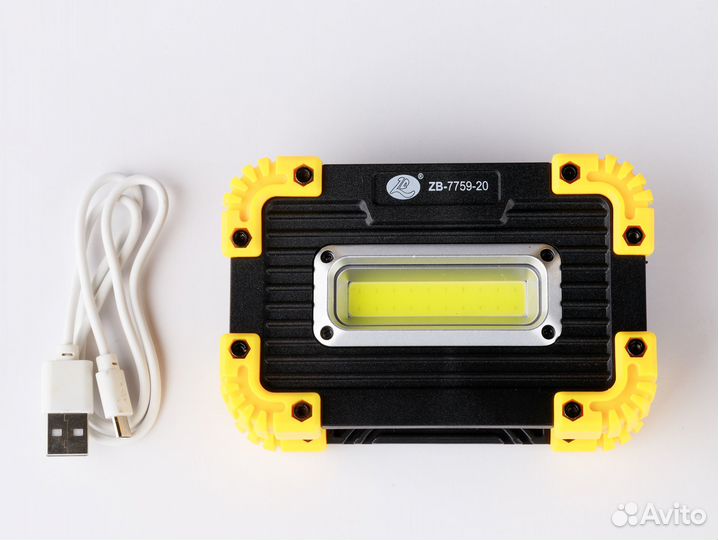 Кемпинговый светодиодный фонарь прожектор 18650