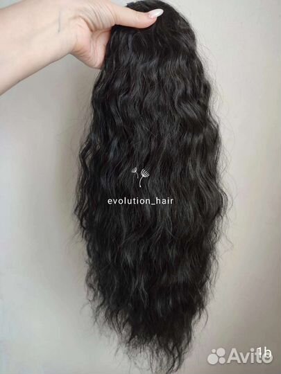 Хвост накладной, шиньон на фиксаторе