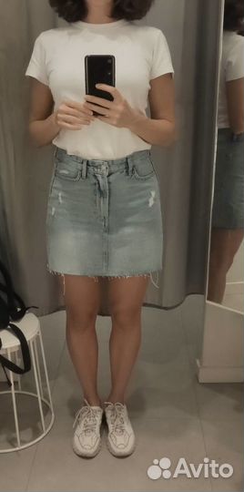 Юбка джинсовая мини H&M
