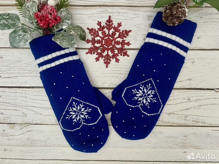 Варежки женские теплые новые