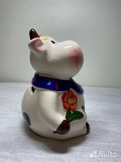 Копилка керамическая коровка идеальная