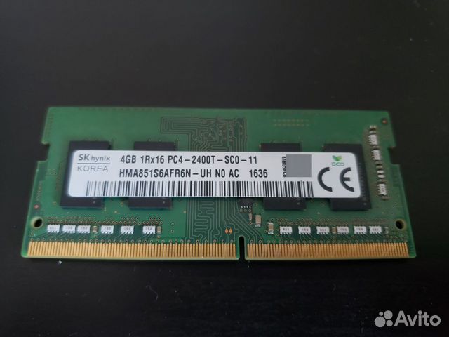Sodimm DDR4 4GB объявление продам