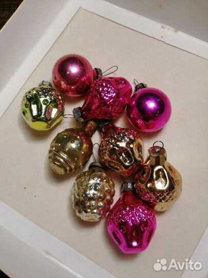 Елочные игрушки СССР разные