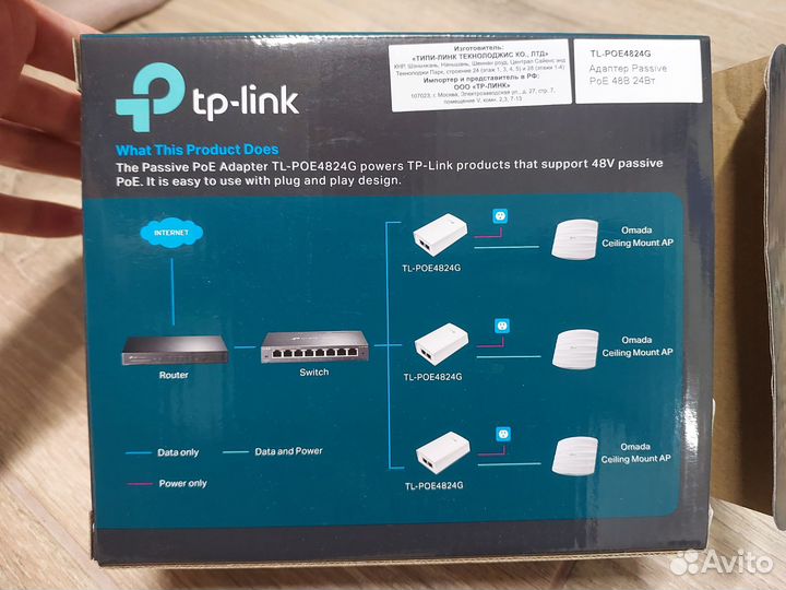 PoE-инжектор TP-link TL-POE4824G