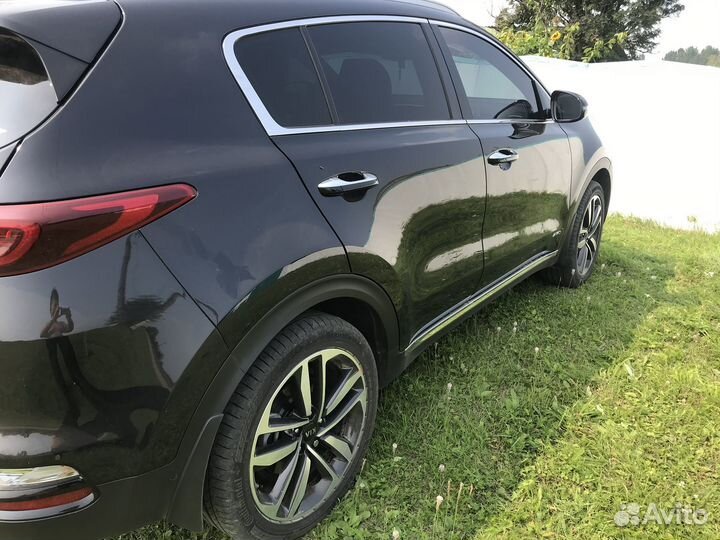 Накладки на пороги kia sportage 4