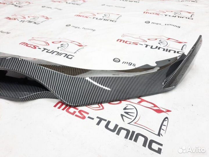 Губа переднего бампера BMW X5 G05 (Под карбон)