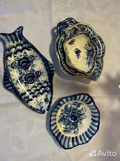 Посуда Гжель