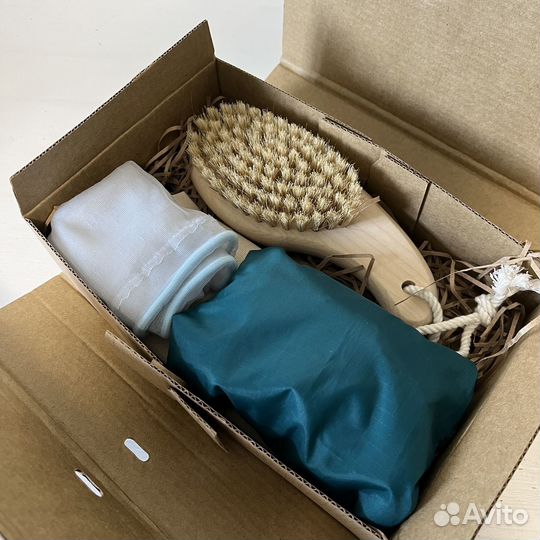 Подарочный набор щеток для сухого массажа