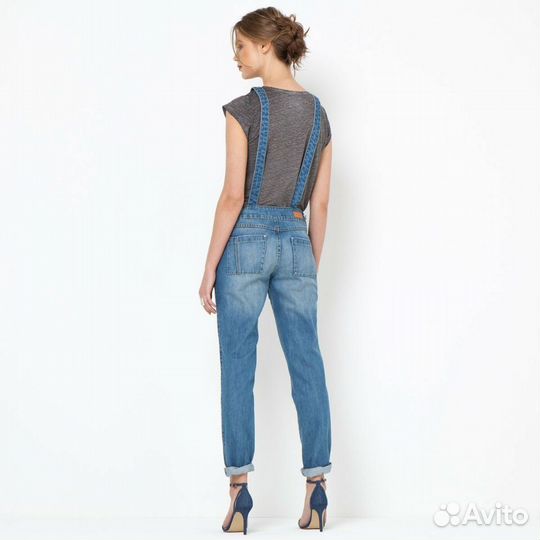 Женский джинсовый комбинезон softgrey