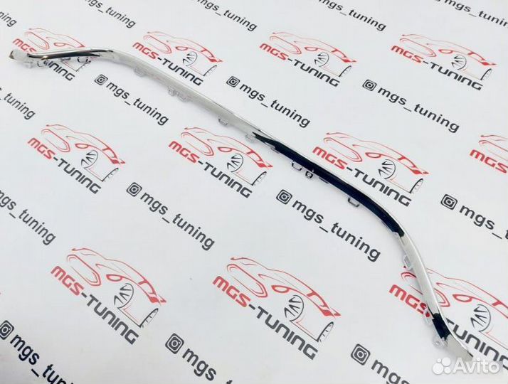 Центральная планка диффузора Mercedes w222 S63 AMG