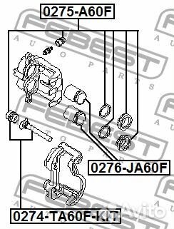Поршень суппорта тормозного переднего
