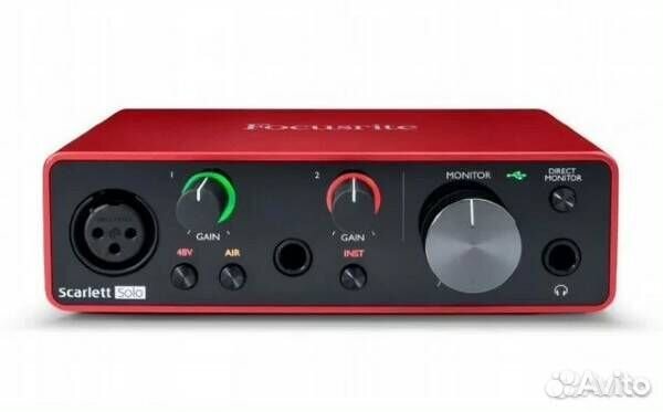 Звуковая карта Focusrite Scarlett Solo 3rd Gen