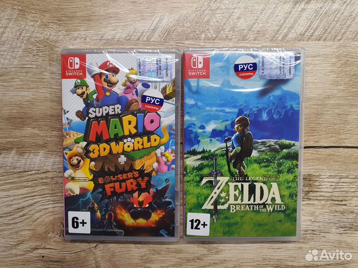 Новые картриджи Zelda и Mario Nintendo switch