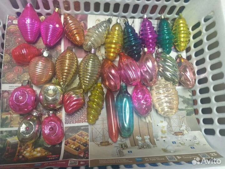 Елочные игрушки СССР советские