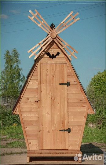 Дачный туалет с декором ебб 692
