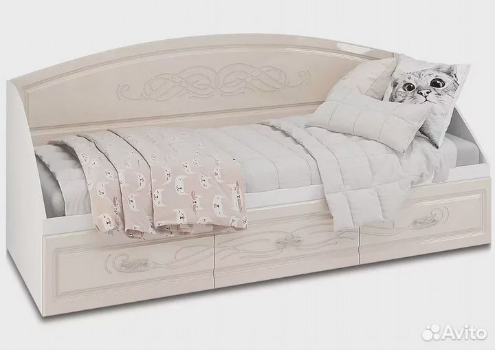 Кровать односпальная 0,8м Венеция кр3Я-80