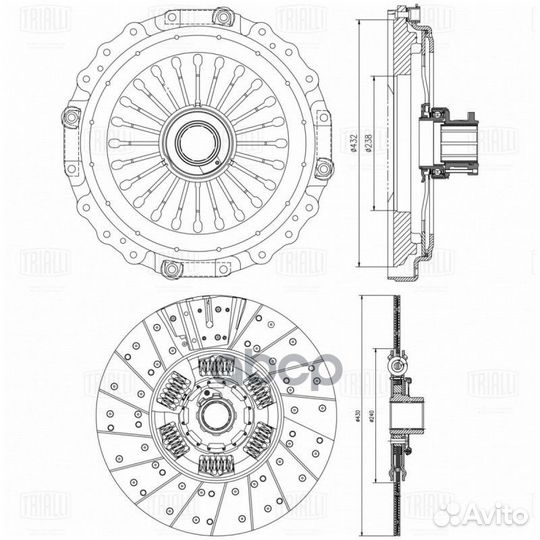 Сцепление в сборе для а/м Mercedes Actros (96)
