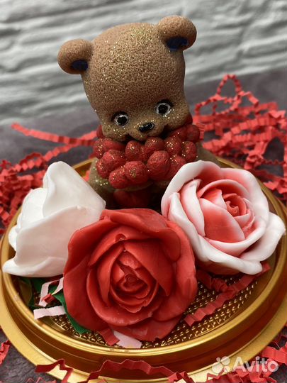 Мишки из мыла на 8 марта