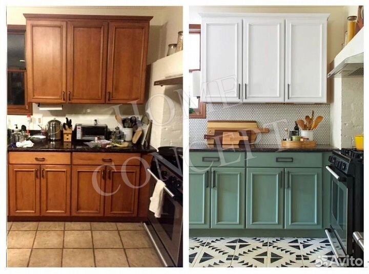 Реставрация кухонных фасадов Замена на новые