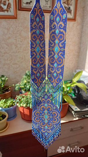 Гердан из бисера - украшения на заказ