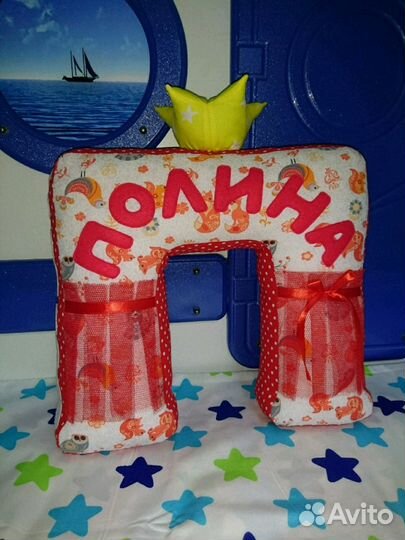 Пошив подушки-буквы