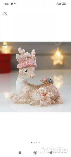 Олени животные фигурки новогодние