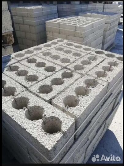 Блок строительный муровой, Полубок, Керамзитоблок