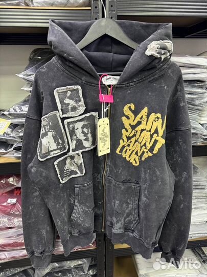 Зип худи saint michael оверсайз (стиль 2025)