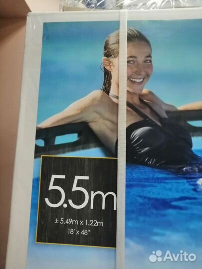 Бассейн каркасный 549*122см Intex GreyWood