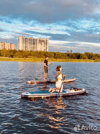 Прогулки на сапах закат в Лахте