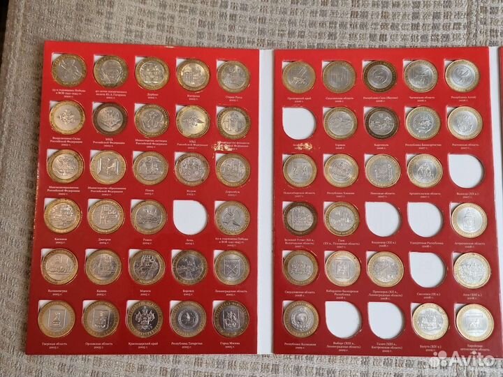 Коллекция юбилейных монет биметал Россия