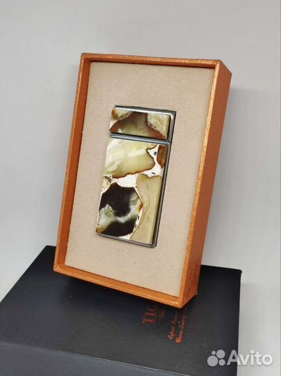 Зажигалка с натуральным янтарём