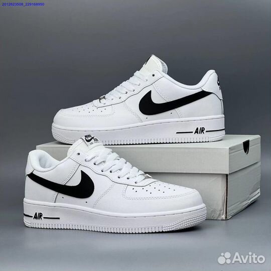 Nike Air Force 1 Black&White (Арт.40211)