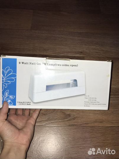 Уф Лампа для ногтей+тейпы, фуми, нити, лак,топ, кл