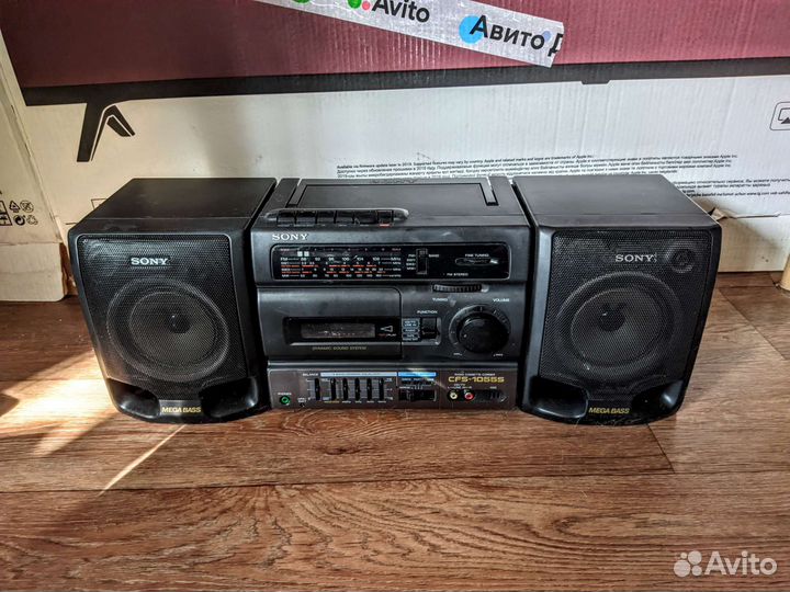 Магнитола Sony CFS-1055S + AUX