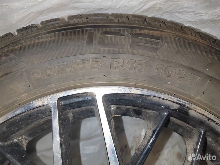 Колеса в сборе 225/55/r17 зимние шипованные