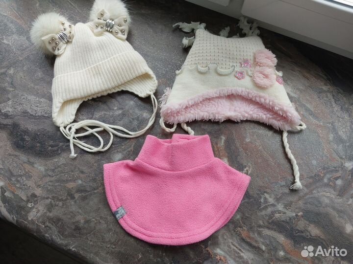 Шапки на девочку от 2 до 3-3.5 лет