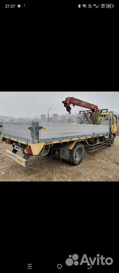 Аренда и услуги манипулятора-вездехода, стрела 3 т, 8 м, борт 8 т, 5.6 м